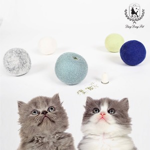 ★원가판매 고양이 캣닢 양모볼 장난감 5P