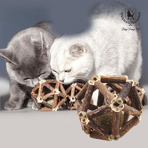딩동펫 고양이 캣닢 장난감 마따따비 삼각볼 2종세트